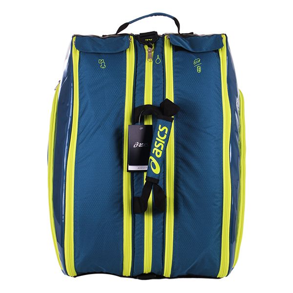 Paletero Asics Padel Bag Azul Amarillo