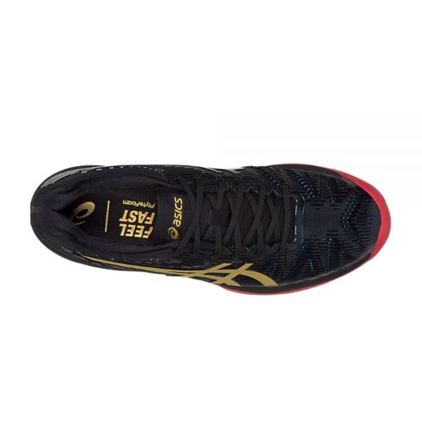 ASICS SOLUTION SPEED FF LE CLAY NEGRO GOLD 1041A055 001