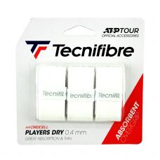 PACK 3 OVERGRIP TECNIFIBRE PLAYERS DRY BLANCO
