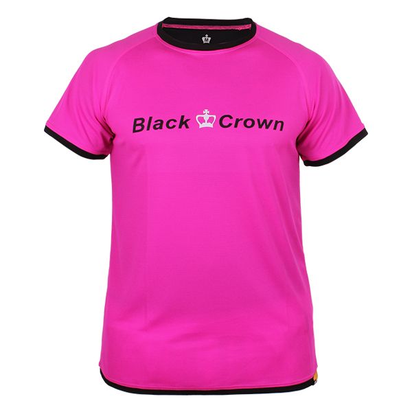 Camiseta Black Crown X3 Fucsia Negro