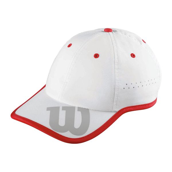 Gorra Wilson Baseball Hat Blanca Roja