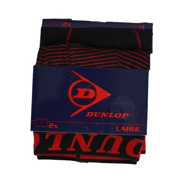 Boxer Dunlop Negro Rojo