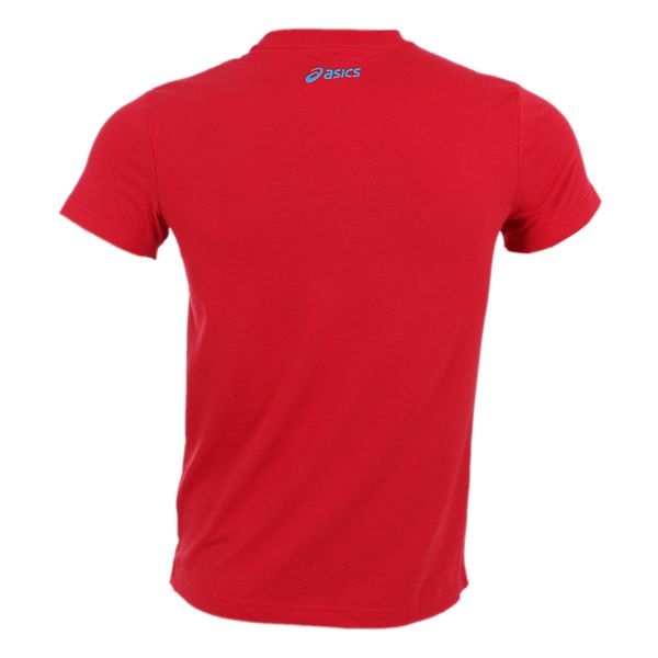 Camiseta Asics Stripes Tee Roja