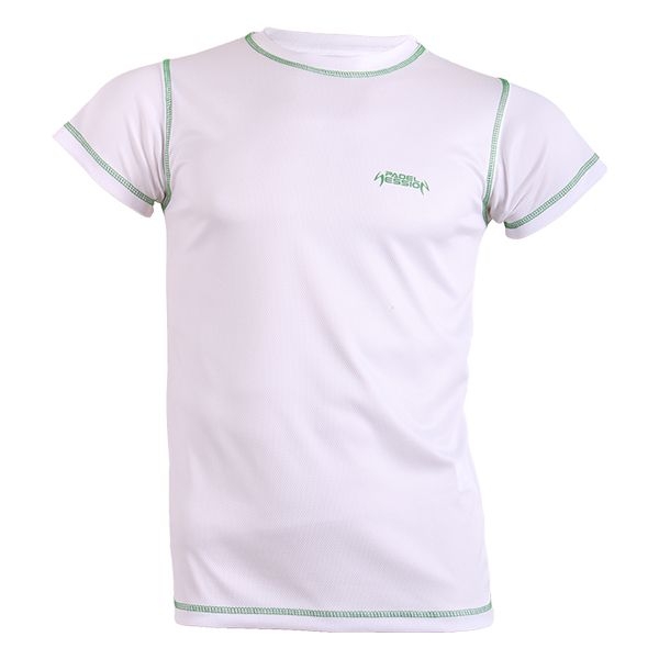 Camiseta Tecnica Padel Session Blanco Verde