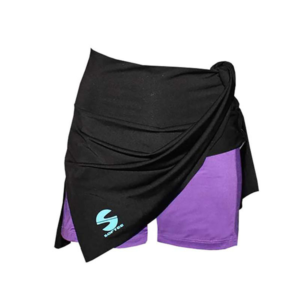 falda softee club negro violeta