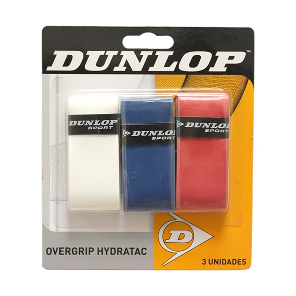 Overgrip Dunlop Hydratac 3 und blanco azul rojo